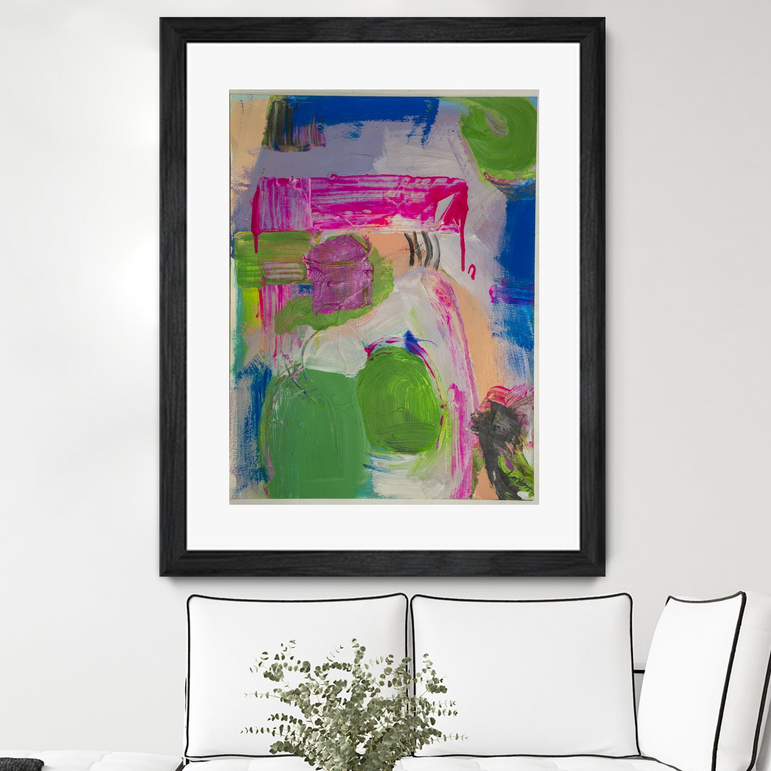 Spring is Sprung by Janet London on GIANT ART - pink abstract