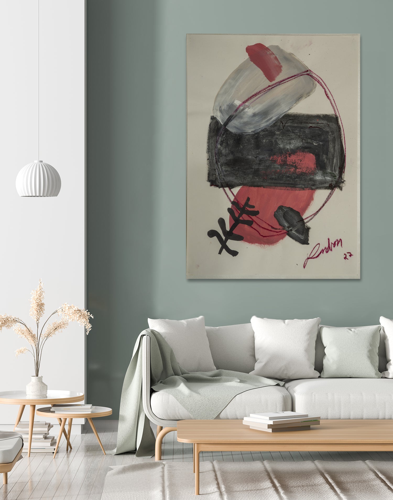 Spirit Tree by Janet London on GIANT ART - pink abstract