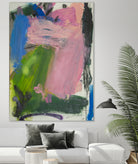 Echoes of Spring by Janet London on GIANT ART - blue abstract