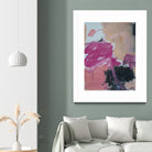 Pink Meltdown by Janet London on GIANT ART - black abstract