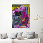 The Madness of Love by Janet London on GIANT ART - fluo pink abstract