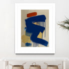 Blue and Orange No 1 by Janet London on GIANT ART - blue abstract