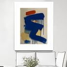 Blue and Orange No 1 by Janet London on GIANT ART - blue abstract