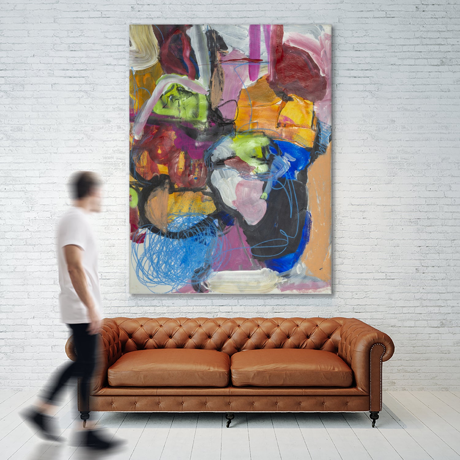 Landscape of Love by Janet London on GIANT ART - multi colours abstract