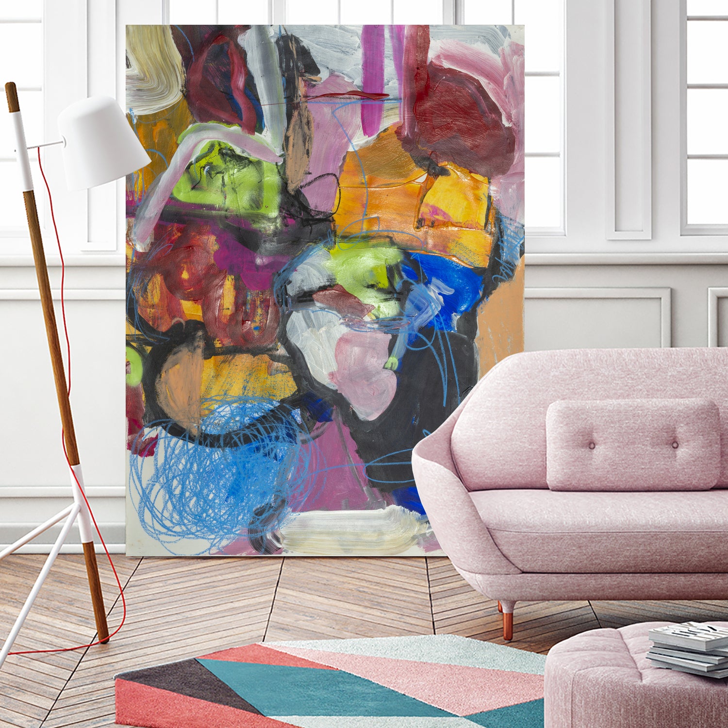 Landscape of Love by Janet London on GIANT ART - multi colours abstract