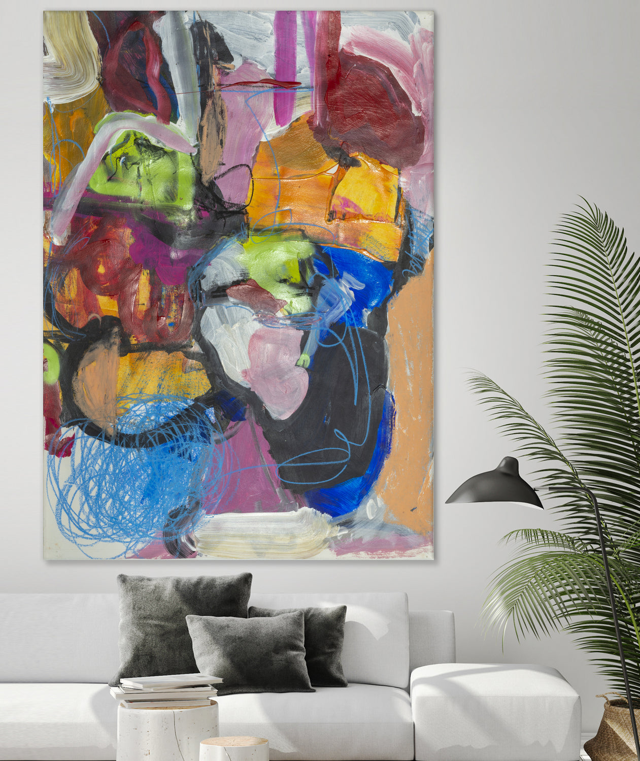 Landscape of Love by Janet London on GIANT ART - multi colours abstract