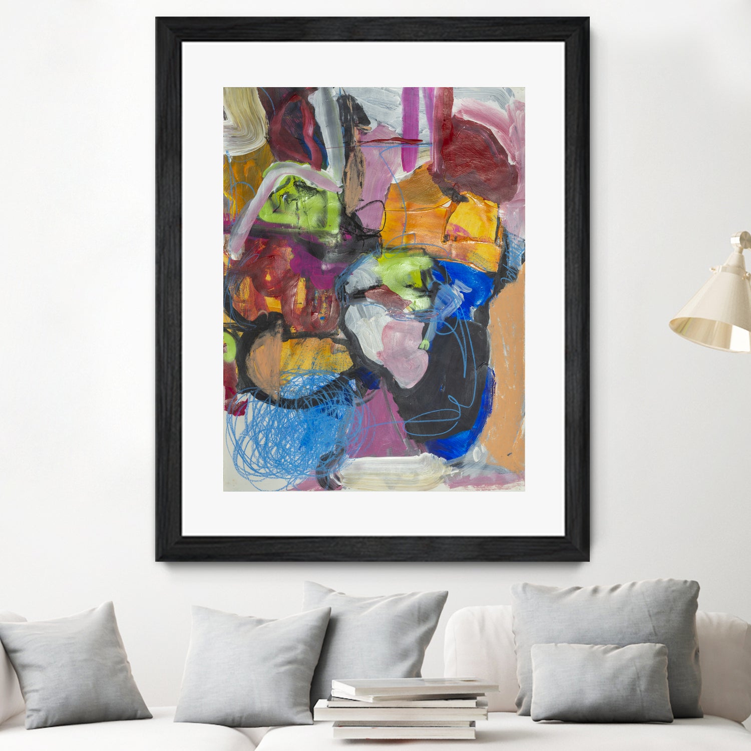 Landscape of Love by Janet London on GIANT ART - multi colours abstract