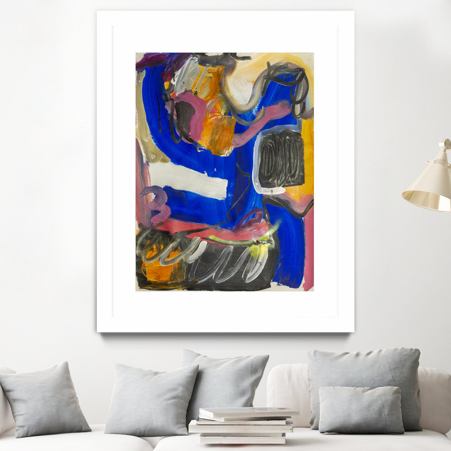 It All Leads Here by Janet London on GIANT ART - blue abstract