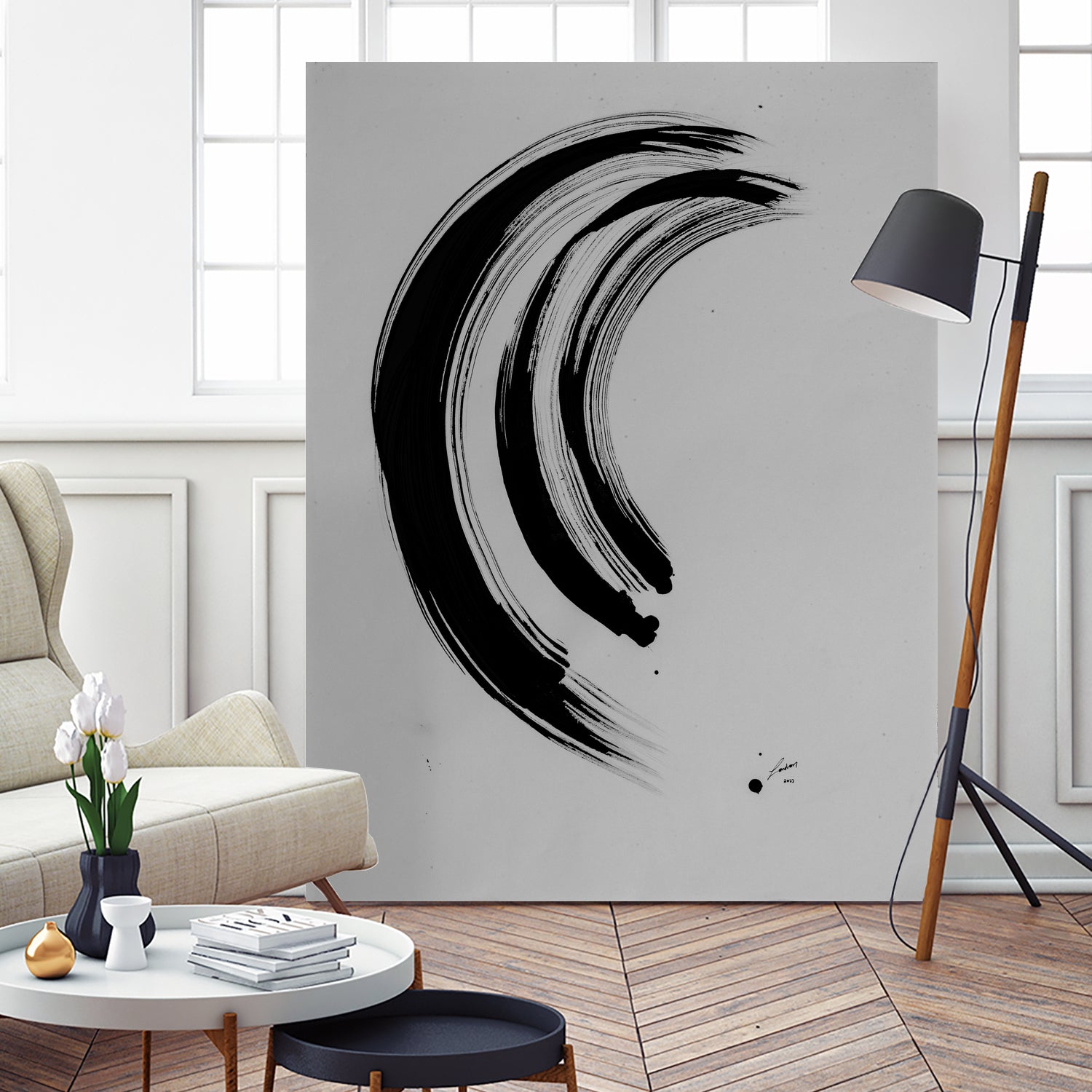 The Great Wave by Janet London on GIANT ART - black ink abstract