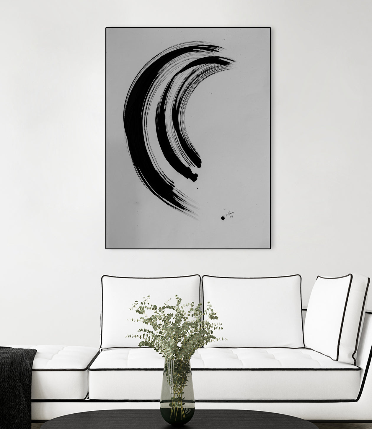 The Great Wave by Janet London on GIANT ART - black ink abstract