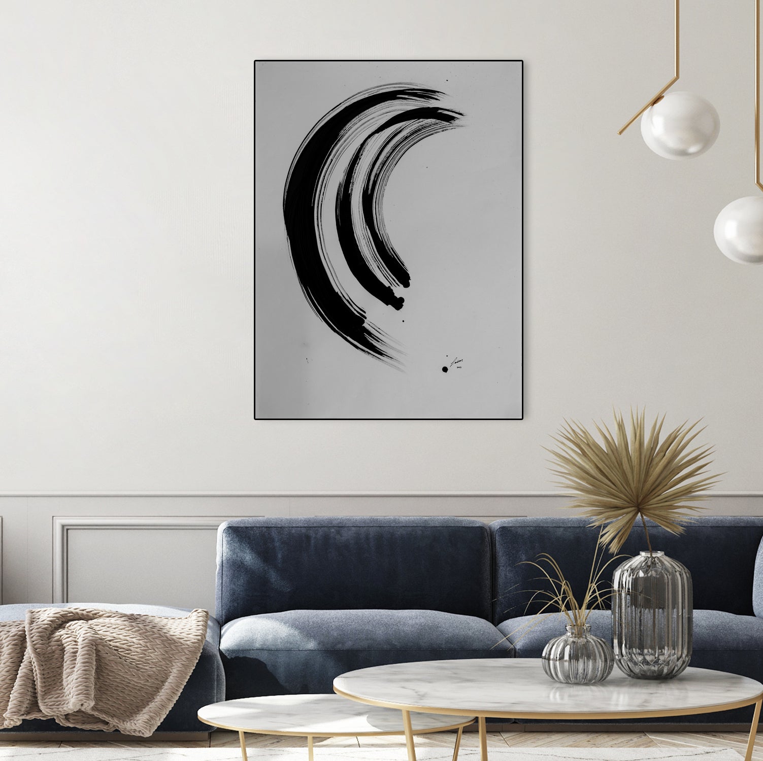 The Great Wave by Janet London on GIANT ART - black ink abstract