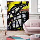 The Helicopter Comes Home by Janet London on GIANT ART - black abstract