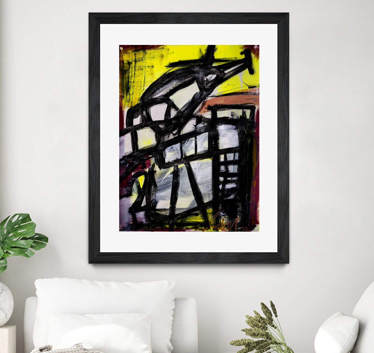 The Helicopter Comes Home by Janet London on GIANT ART - black abstract