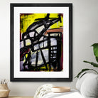 The Helicopter Comes Home by Janet London on GIANT ART - black abstract