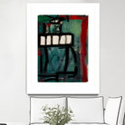 The Helicopter Comes Home No 2 by Janet London on GIANT ART - black abstract