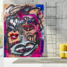 The Lips of Love by Janet London on GIANT ART - pink abstract