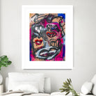 The Lips of Love by Janet London on GIANT ART - pink abstract