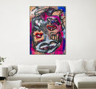 The Lips of Love by Janet London on GIANT ART - pink abstract