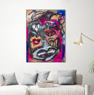 The Lips of Love by Janet London on GIANT ART - pink abstract