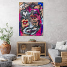 The Lips of Love by Janet London on GIANT ART - pink abstract