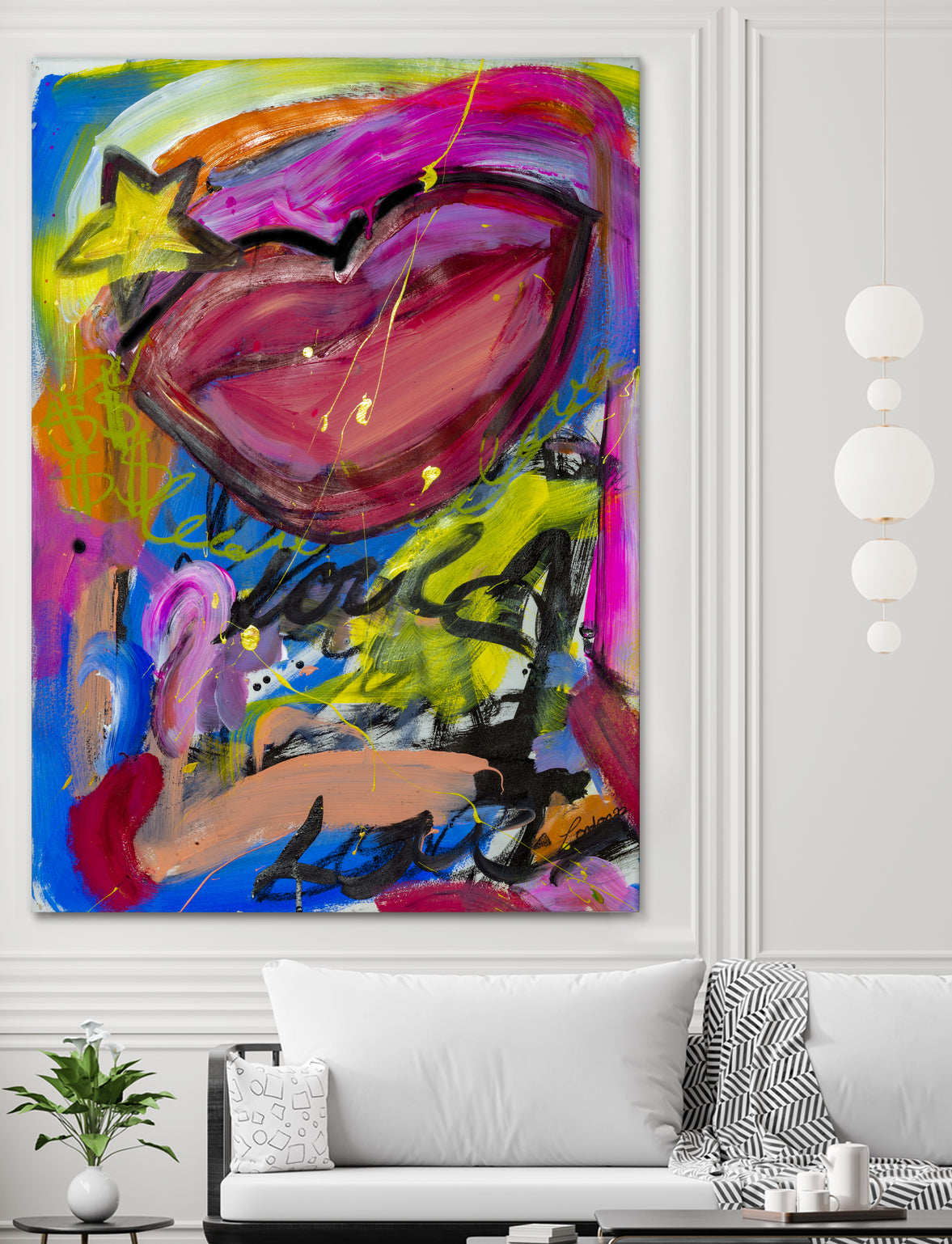 A Star is Born by Janet London on GIANT ART - pink abstract