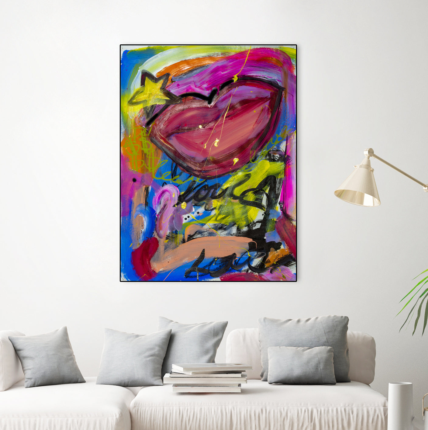 A Star is Born by Janet London on GIANT ART - pink abstract