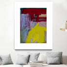 Red and Yellow Collide by Janet London on GIANT ART - yellow abstract