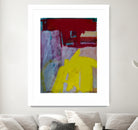 Red and Yellow Collide by Janet London on GIANT ART - yellow abstract