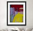 Red and Yellow Collide by Janet London on GIANT ART - yellow abstract