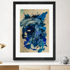 Feel the Ocean`s Power No 1 by Janet London on GIANT ART - blue abstract