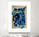 Feel the Ocean`s Power No 1 by Janet London on GIANT ART - blue abstract