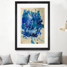 Feel the Ocean`s Power No 2 by Janet London on GIANT ART - blue abstract