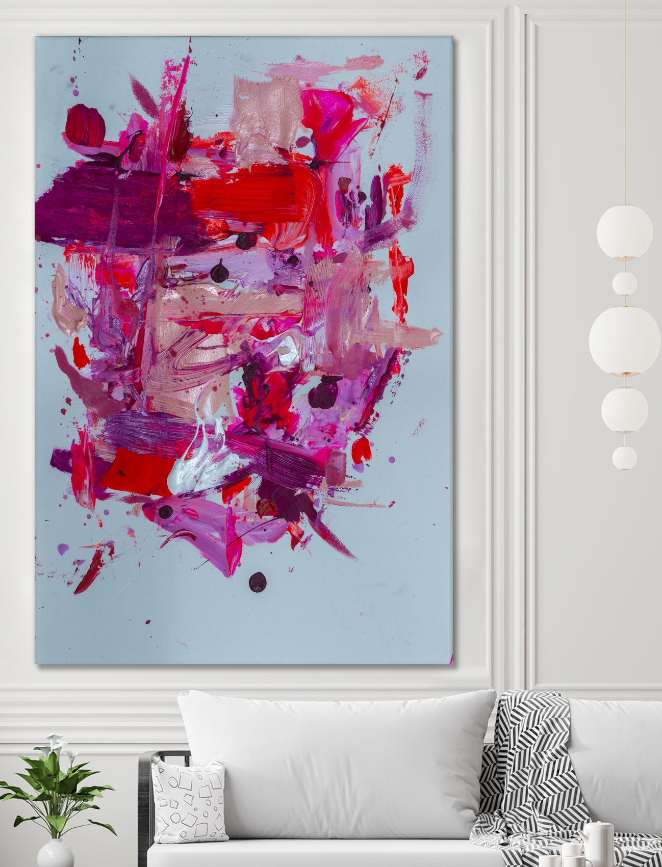 The Power of Pink by Janet London on GIANT ART - red abstract