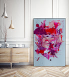 The Power of Pink by Janet London on GIANT ART - red abstract