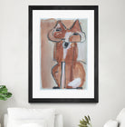 Abstract red fox by Janet London on GIANT ART - rust abstract fox