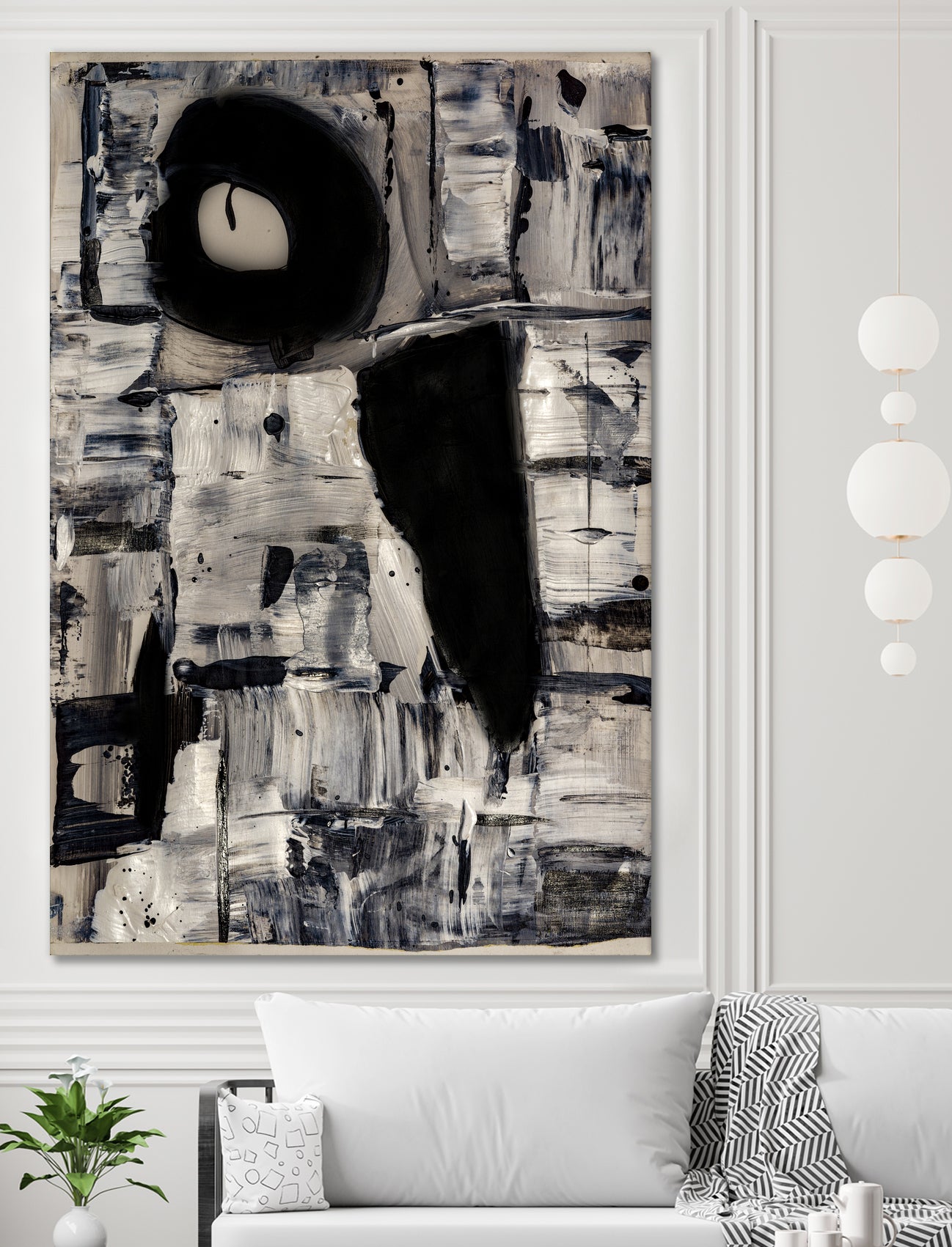 Ancient Shapes by Janet London on GIANT ART - black and white abstract