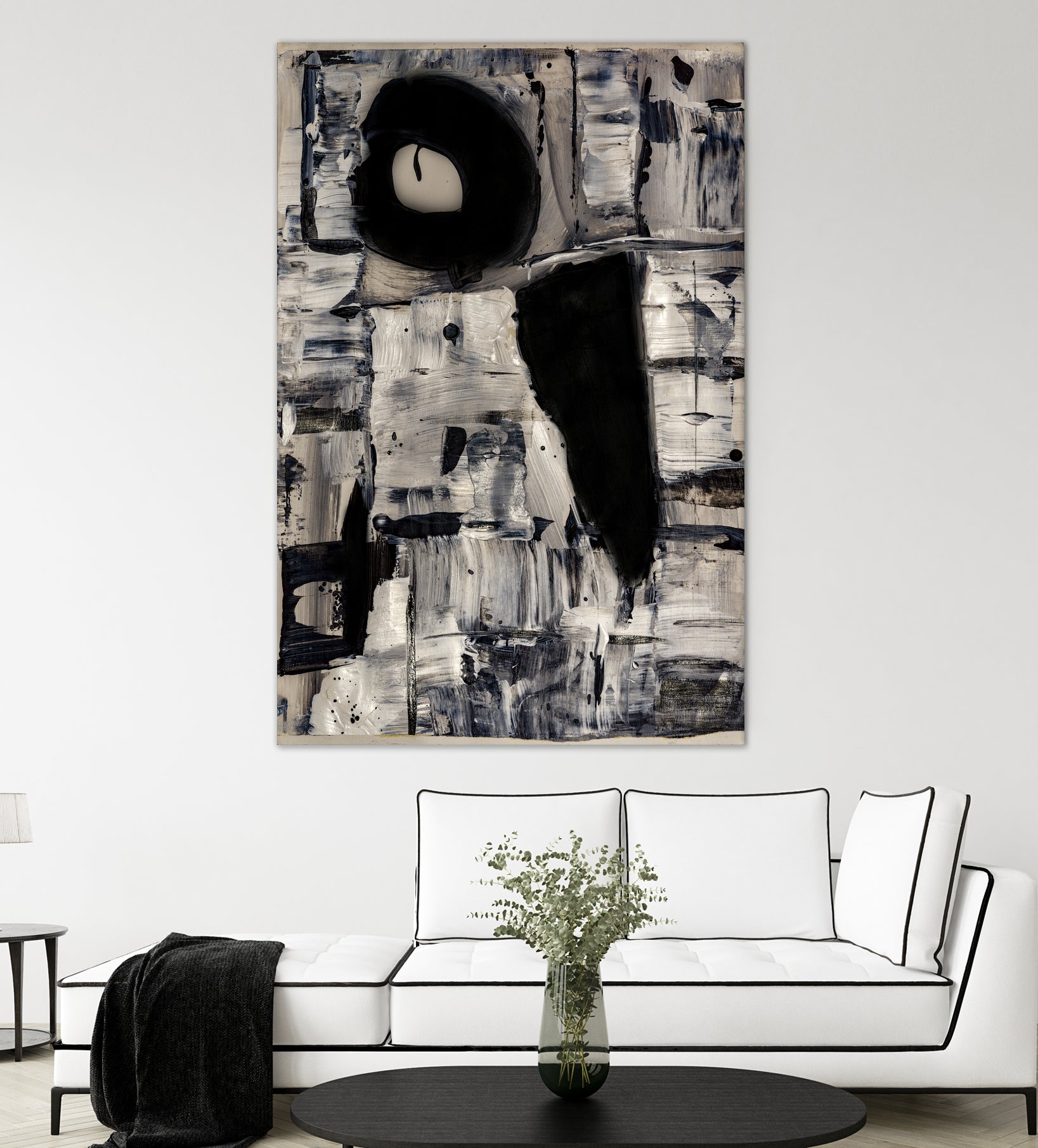 Ancient Shapes by Janet London on GIANT ART - black and white abstract