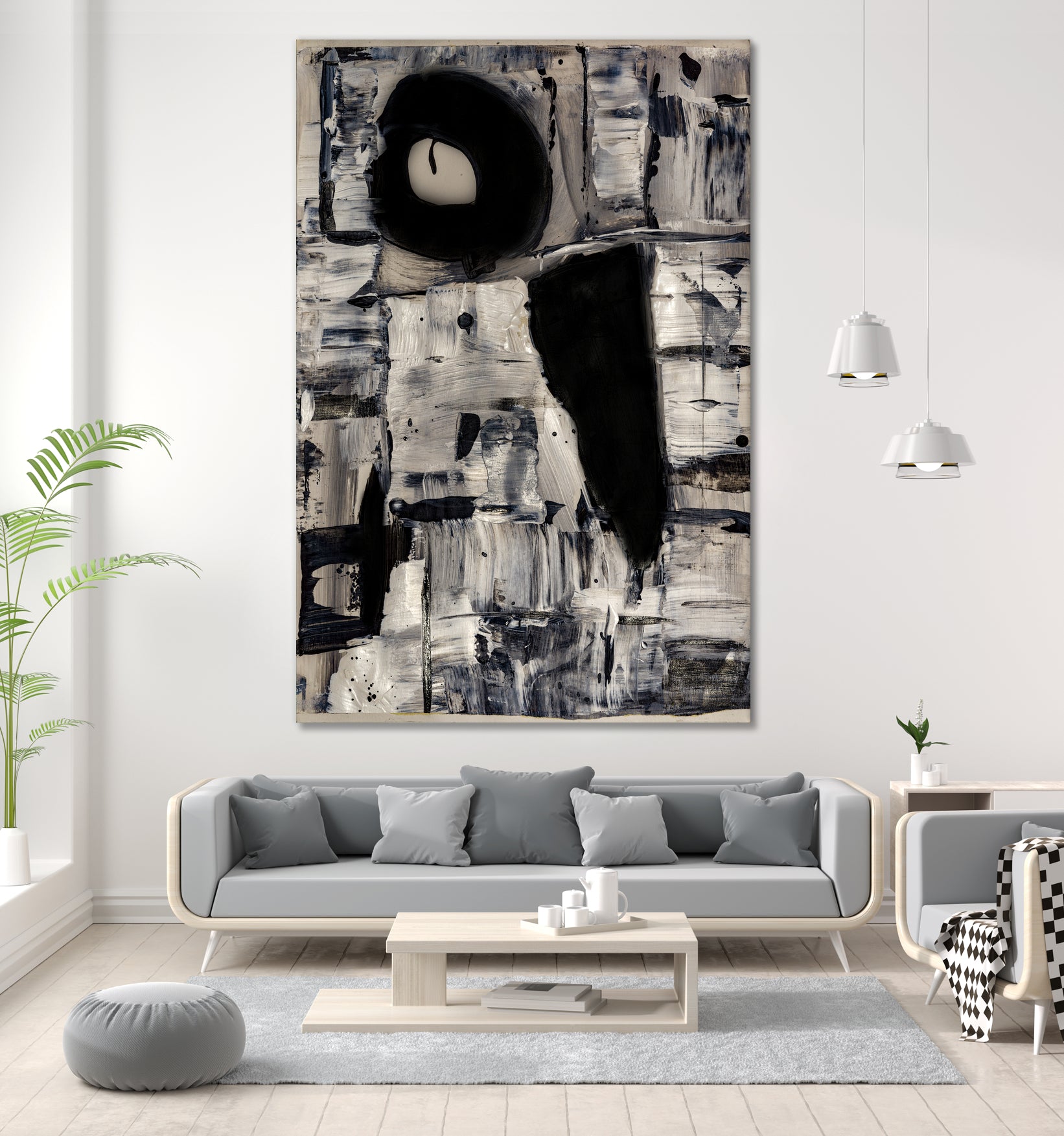 Ancient Shapes by Janet London on GIANT ART - black and white abstract