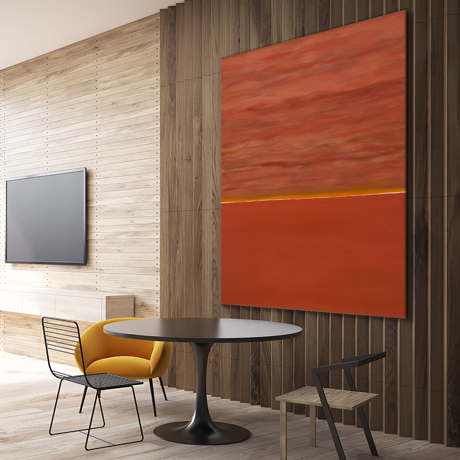 Hot abstract home by Diane Lambin on GIANT ART - orange abstract