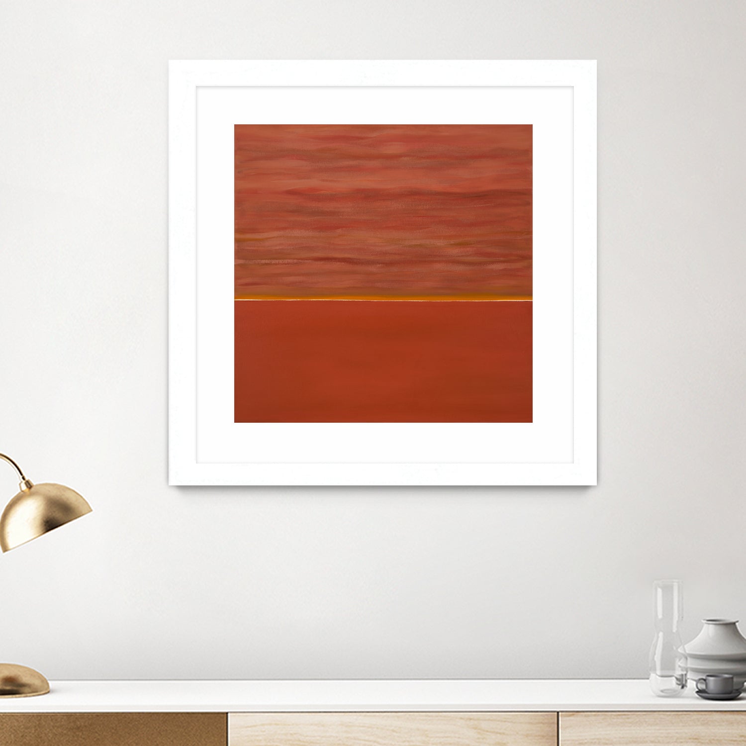 Hot abstract home by Diane Lambin on GIANT ART - orange abstract