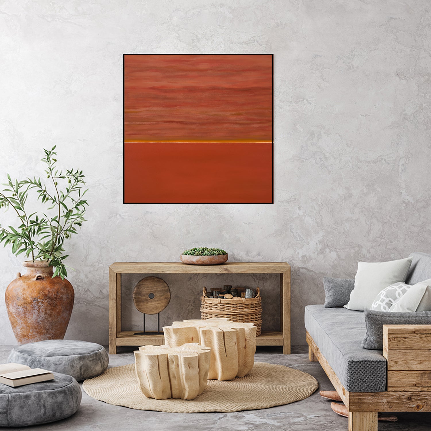 Hot abstract home by Diane Lambin on GIANT ART - orange abstract