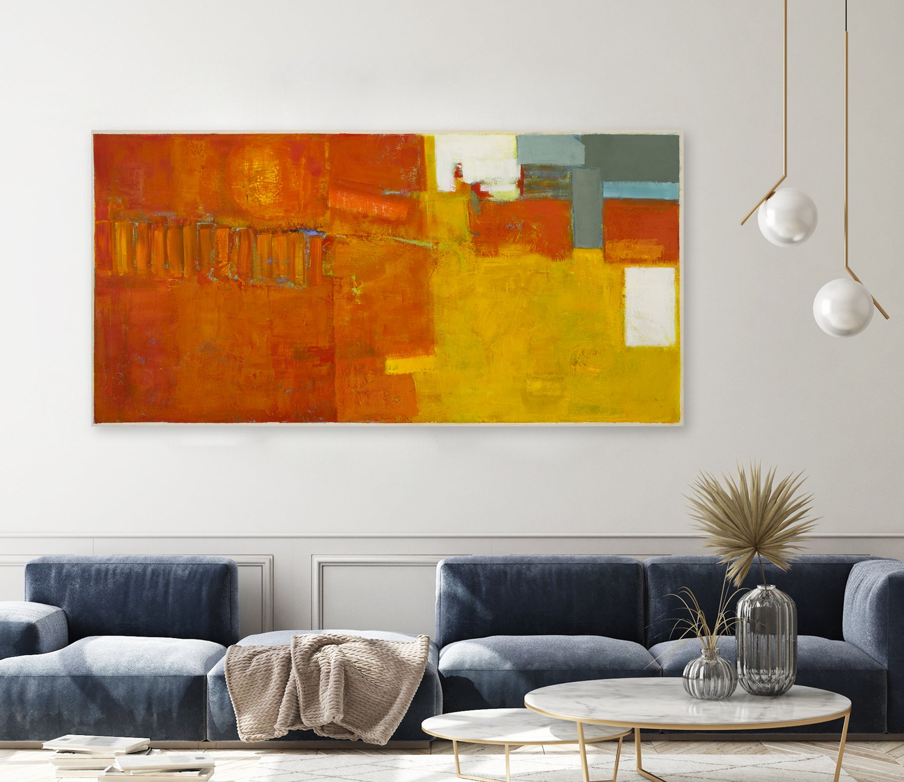 Hot Abstract Home by Diane Lambin on GIANT ART - orange abstract