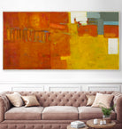 Hot Abstract Home by Diane Lambin on GIANT ART - orange abstract