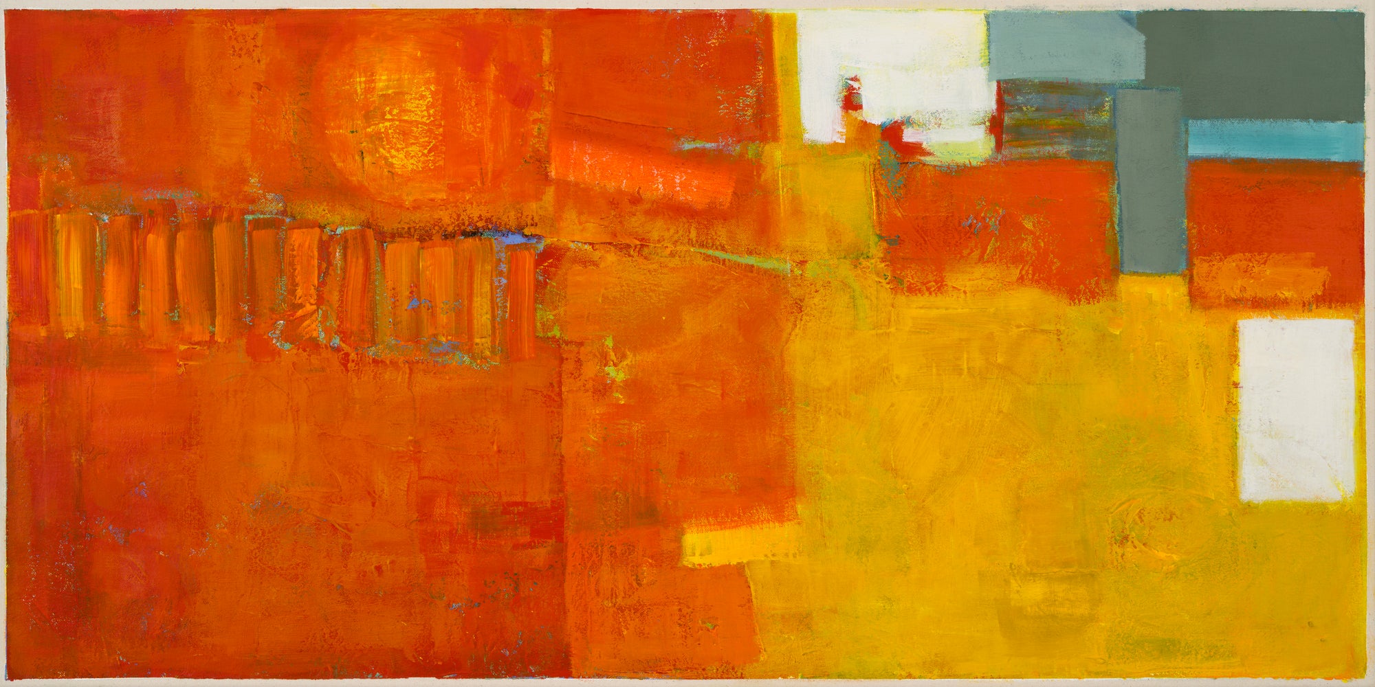 Hot Abstract Home by Diane Lambin on GIANT ART - orange abstract