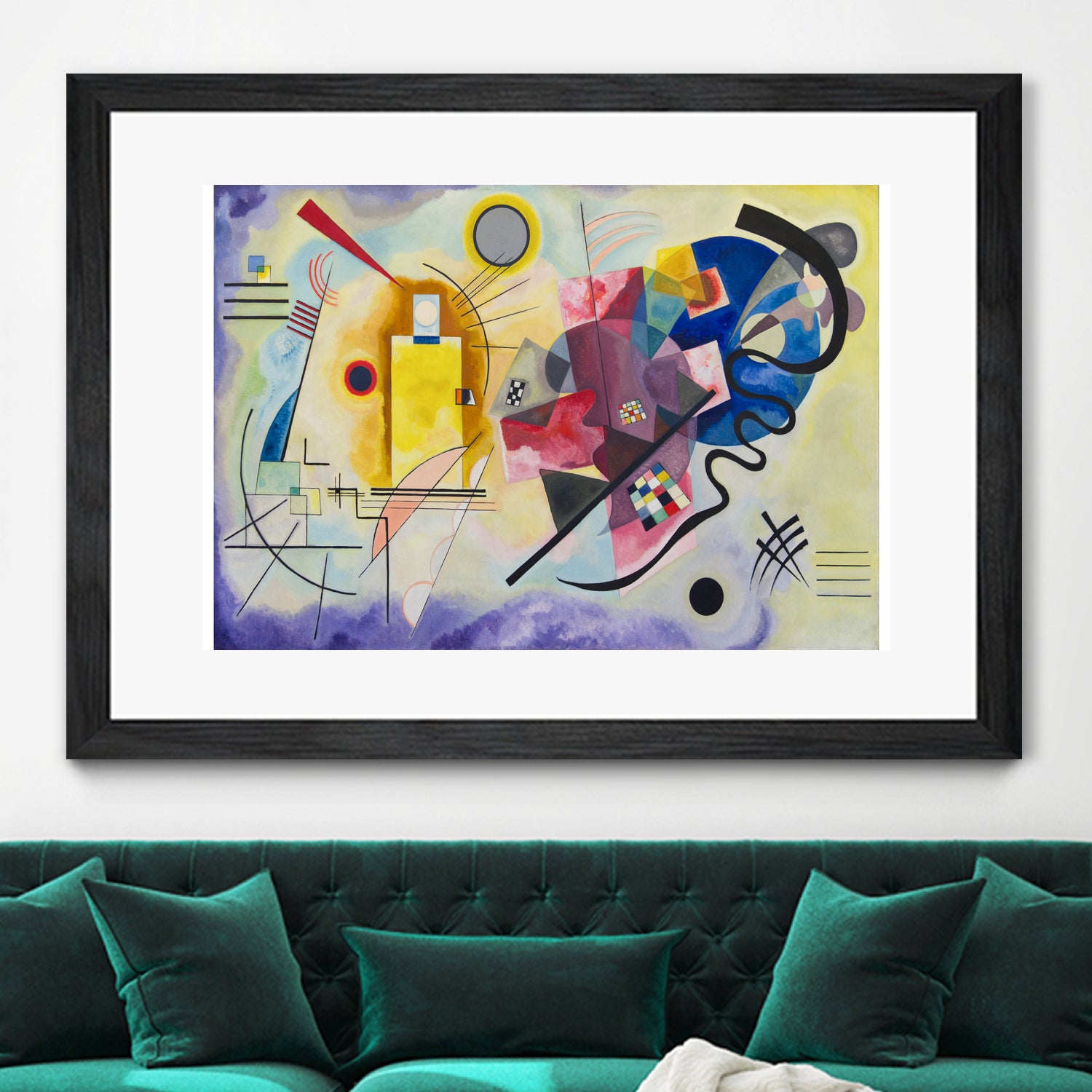 Yellow-Red-Blue, 1925 by Wassily Kandinsky on GIANT ART - red shape