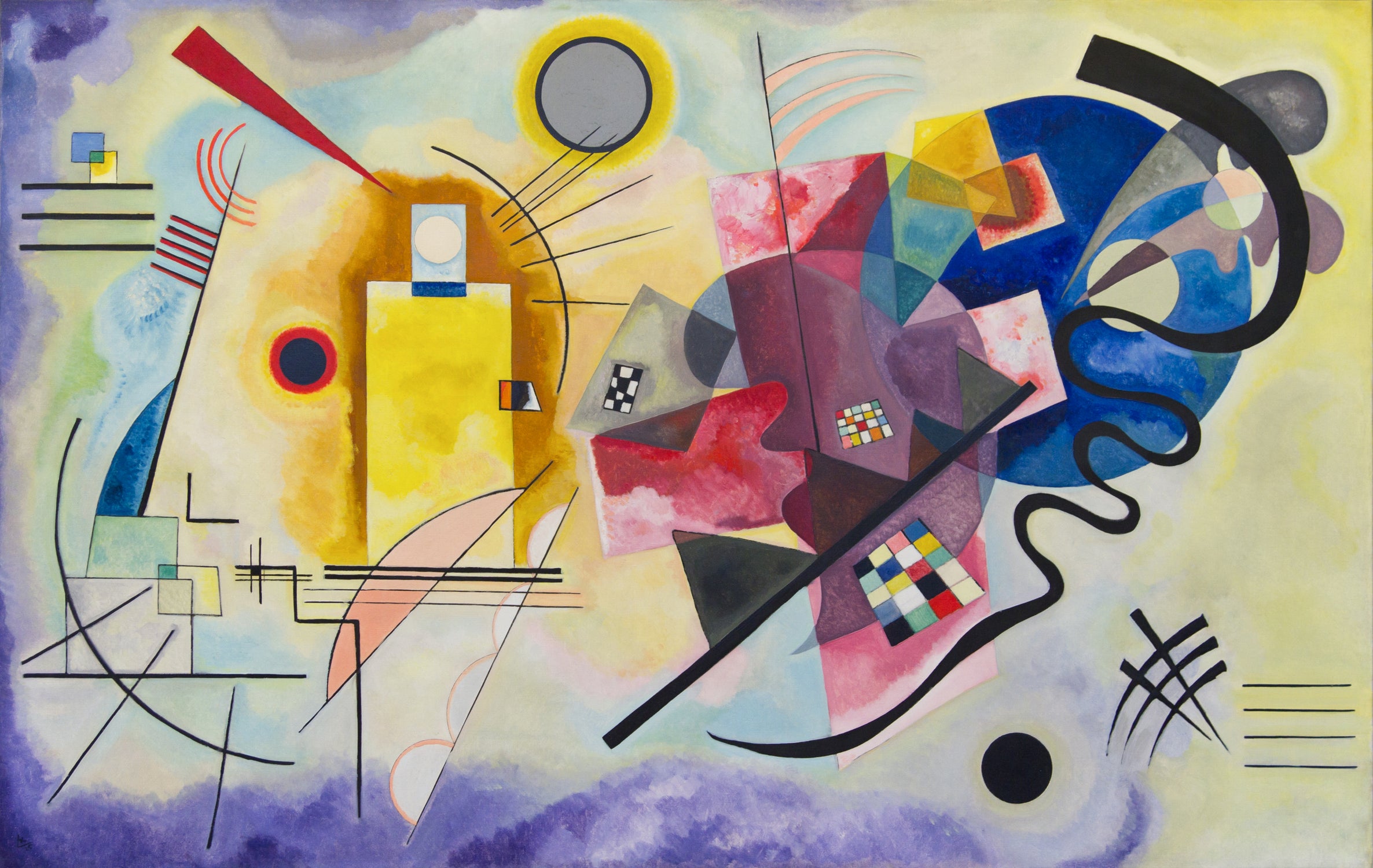 Yellow-Red-Blue, 1925 by Wassily Kandinsky on GIANT ART - red shape