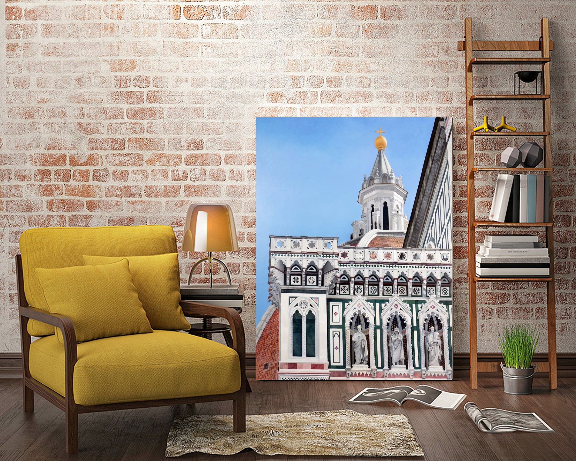 The Duomo of Florence by Matthew Holden Bates on GIANT ART - blue landscape