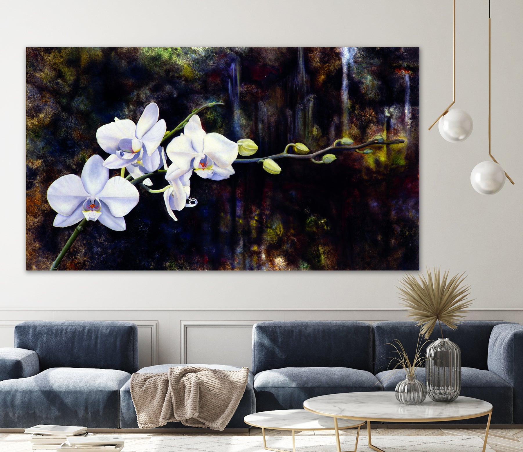 Orchids by Matthew Holden Bates on GIANT ART - white botanical