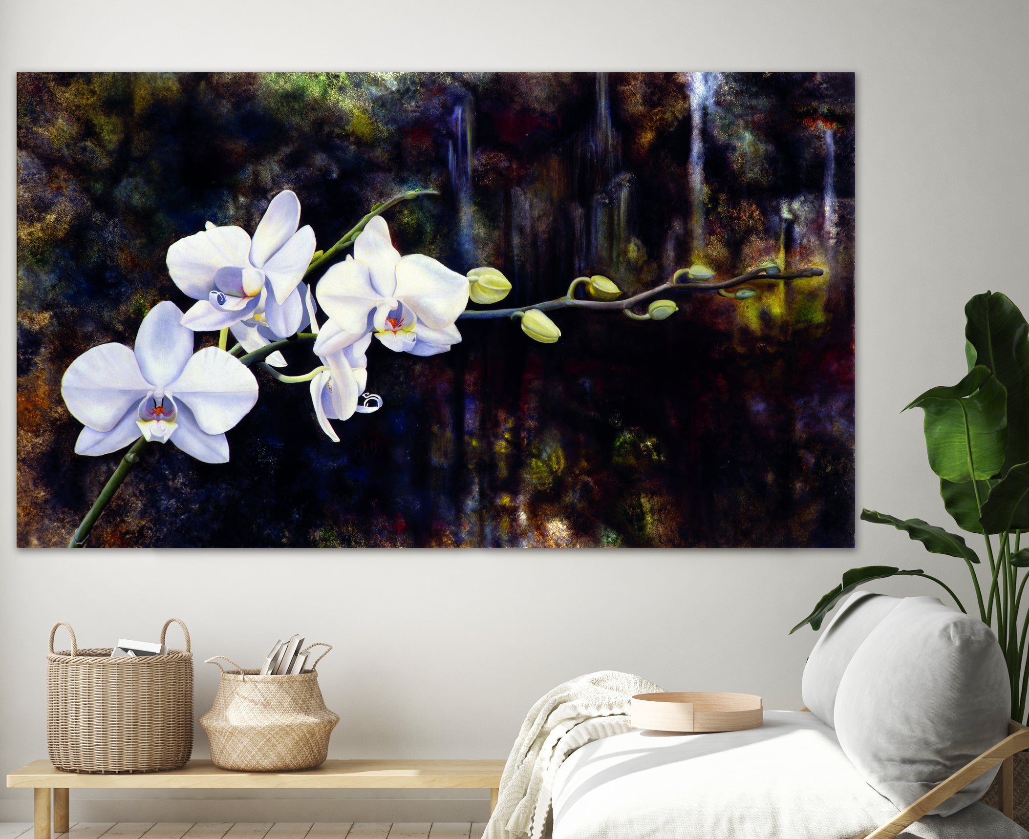 Orchids by Matthew Holden Bates on GIANT ART - white botanical