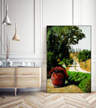 Tuscan Summer Road by Matthew Holden Bates on GIANT ART - red cityscape